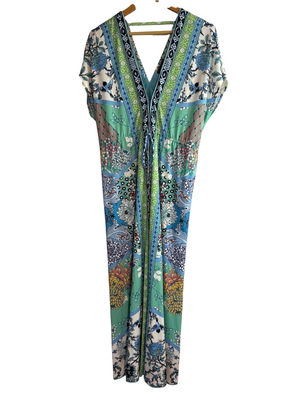 Hale Bob Maxi Dress Women's Size V Neck / Jersey Stretch women’s size L